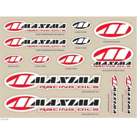 MAXIMA matrica lap - Válogatott logók 15 mil / Méret 11" x 14" (28cm x 23.5cm)