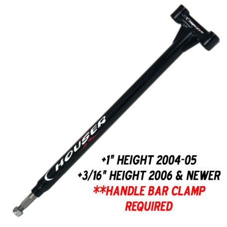 Houser Yamaha YFZ450 kormányszár,2004-05 +1", 06-13, +3/16" magasság , Fekete fényes