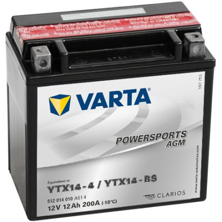 Varta 12V/12Ah - Moto Lf (Ytx14-4/Ytx14-Bs)