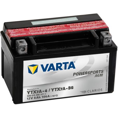 Varta 12V/6Ah - Moto Lf (Ytx7A-4/Ytx7A-Bs)