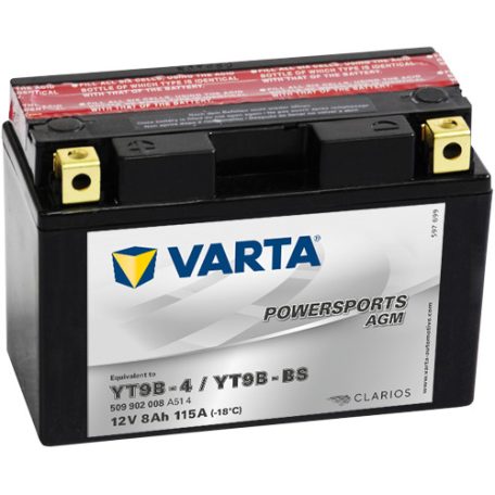 Varta 12V/8Ah - Moto Lf (Yt9B-4/Yt9B-Bs)