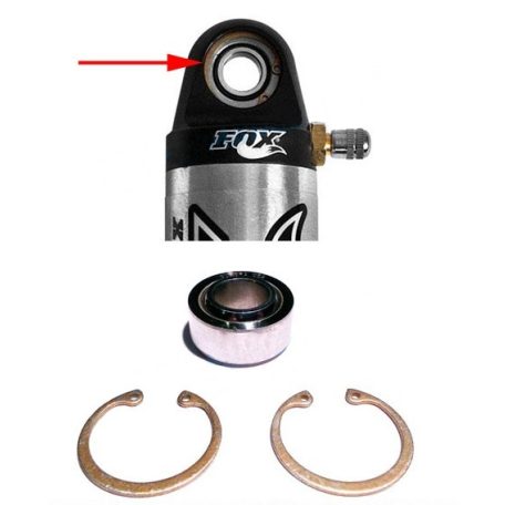 Bearing: Spherical (0.500 Bore, (-8), Teflon Cserélhető Belsőfkst