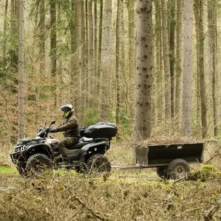 SHARK ATV / QUAD Utánfutó "Wood" 550 Fekete 160 X 130 X 85 Cm