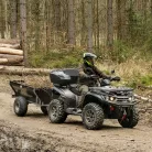 SHARK ATV / QUAD Utánfutó "Wood" 550 Fekete 160 X 130 X 85 Cm