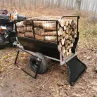 SHARK ATV / QUAD Utánfutó "Wood" 550 Fekete 160 X 130 X 85 Cm