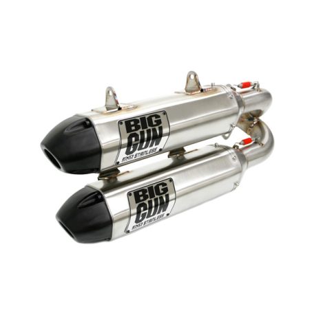 BIG GUN Polaris RZR XP TURBO/RZR XP 4 TURBO (2016-22) EXO Stainless Dual Slip on