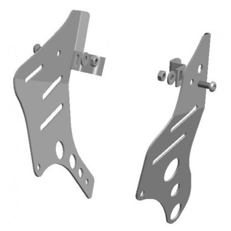 XRW Frame Guard Fekete - Suzuki Ltz 400 K9