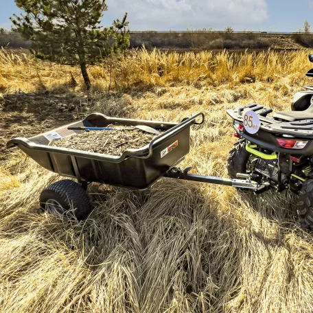 SHARK ATV / QUAD Kerti Utánfutó 680 Fekete, 2 Kerekű