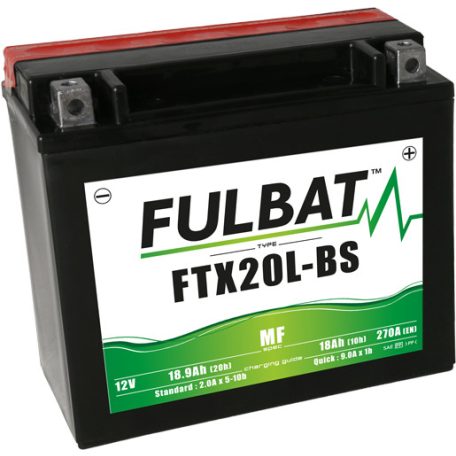 Fulbat Akkumulátor 12V/18Ah Ftx20L-Bs (Ytx20L-Bs) Linhai 300-800, Tgb 325-1000, Can-Am, Yamaha