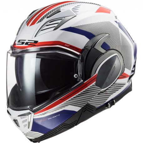 LS2 FF900 Felhajtható Bukósisak Valiant Ii Revo Fehér Piros Kék XS