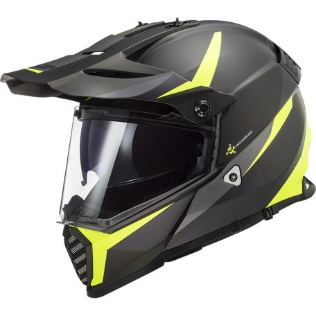 LS2 MX436 Pioneer Evo Off-Road Bukósisak Router Fekete / Vsárga XS