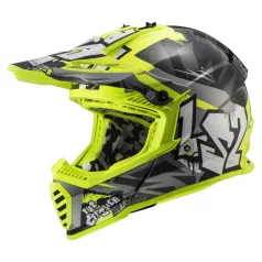 LS2 MX437 Junior Cross Bukósisak Fast Evo Fekete / Sárga