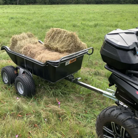 SHARK ATV / QUAD Kerti Utánfutó 680 Fekete, 4 Kerekű