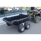 SHARK ATV / QUAD Kerti Utánfutó 680 Fekete, 4 Kerekű