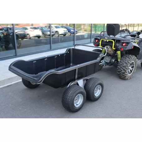 SHARK ATV / QUAD Kerti Utánfutó 680 Fekete, 4 Kerekű