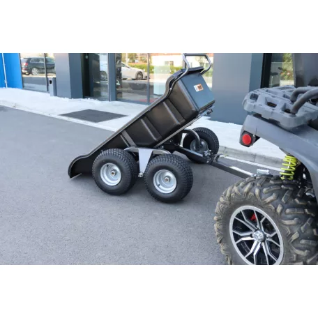 SHARK ATV / QUAD Kerti Utánfutó 680 Fekete, 4 Kerekű