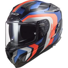   LS2 FF327 Zárt Bukósisak Challenger Galactic Gl.Kék Fl.Narancssárga XS