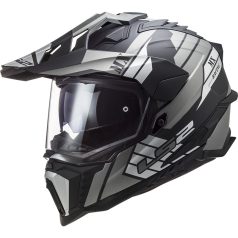   LS2 MX701 Explorer Atlantis Cross Bukósisak Matt Titánium L