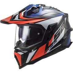   LS2 MX701 Explorer Cross Bukósisak C Focus G.Kék Fehér Piros L