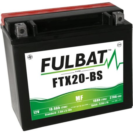 Fulbat Akkumulátor 12V/18Ah Ftx20-Bs (Ytx20-Bs) Access Shade, Xtreme, Arctic Cat, Harley Davidson, Arctic Cat, Harley Davidson
