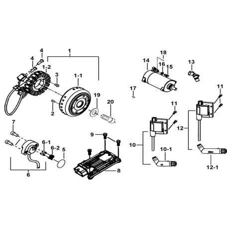MOTORINDÍTÁS、REPÜLŐ MÁGNES、ECU