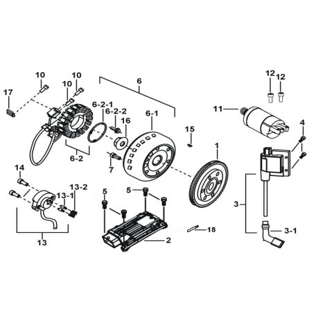 MOTORINDÍTÁS、REPÜLŐ MÁGNES、ECU