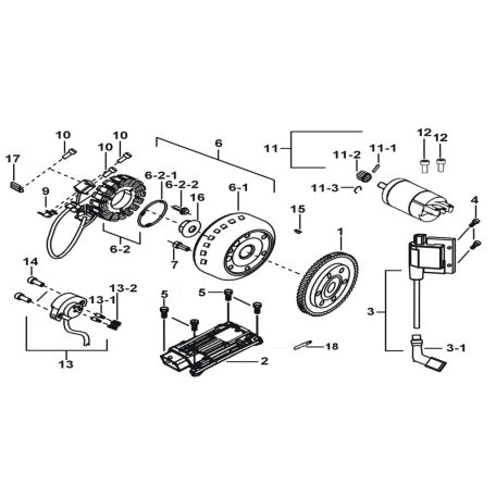 MOTORINDÍTÁS、REPÜLŐ MÁGNES、ECU