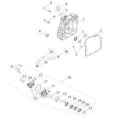 R.CRANKCASE, VÍZPUMPA