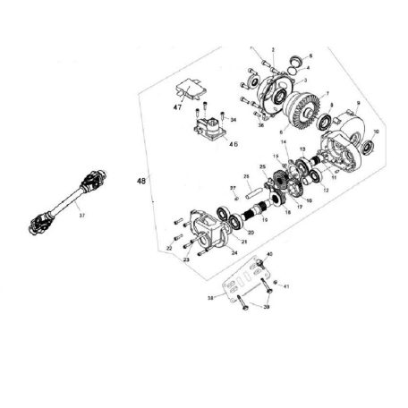 ELÜLSŐ SEBESSÉGVÁLTÓ（4WD）HOZ）