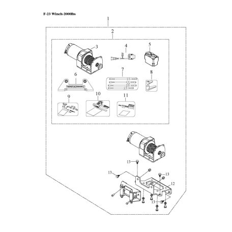 WINCH-2000lbs
