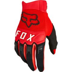 FOX Dirtpaw Kesztyű - L, Fluo Piros MX22