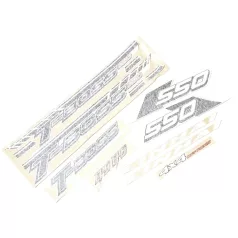 TELJES matricakészlet - (nem fehér műanyag) T-Boss 550