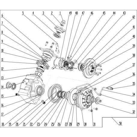 HÁTSÓ DIFF. GEAR-BOX