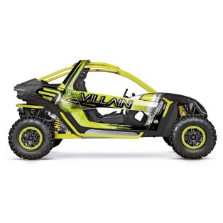   Matrica Csomag Segway Villain Sx10 Fekete-Zöld SSV-hez (Neon Zöld)