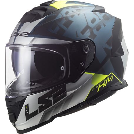 LS2 FF800 Zárt Bukósisak Storm Sprinter M.Fekete Ezüst Cobalt M