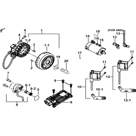 MOTORINDÍTÁS、REPÜLŐ MÁGNES、ECU