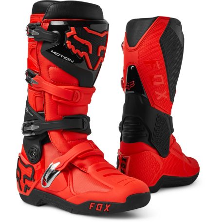 FOX Motion bakancs, Fluo Red MX23