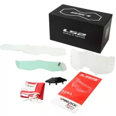 LS2 AURA PRO Szemüveg Fekete Narancs With Iridium Plexi