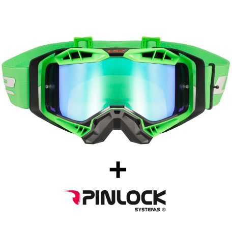 LS2 AURA PRO Szemüveg Fekete H-V Zöld With Iridium Plexi