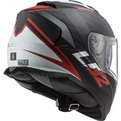 LS2 FF800 Zárt Bukósisak Storm Nerve Matt Fekete Piros