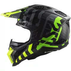   LS2 MX703 C Cross Bukósisak X-Force Barrier H-V Sárga Zöld-06