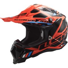   LS2 MX700 Cross Bukósisak Subverter Stomp Fluo Narancs Fekete XS