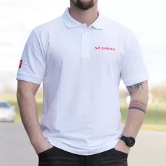 SEGWAY POWERSPORTS Fehér férfi póló