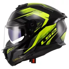 LS2 FF808 STREAM II FURY Fekete H-V Sárga-06