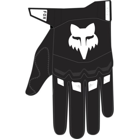 FOX Dirtpaw kesztyű - Fekete - XL, Fekete/Fehér MX24