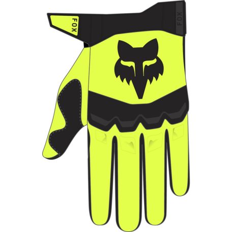 FOX Dirtpaw kesztyű - M, Fluo sárga MX24