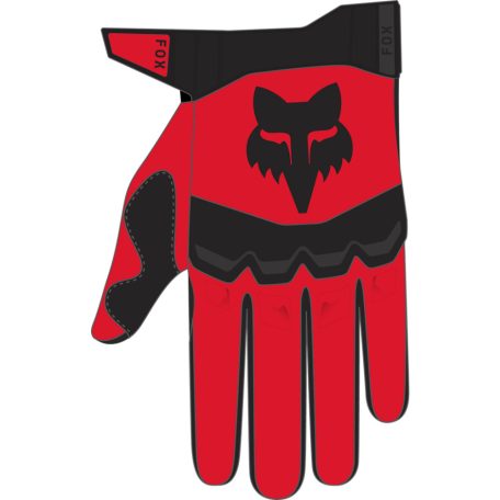 FOX Dirtpaw kesztyű - M, Fluo Piros MX24