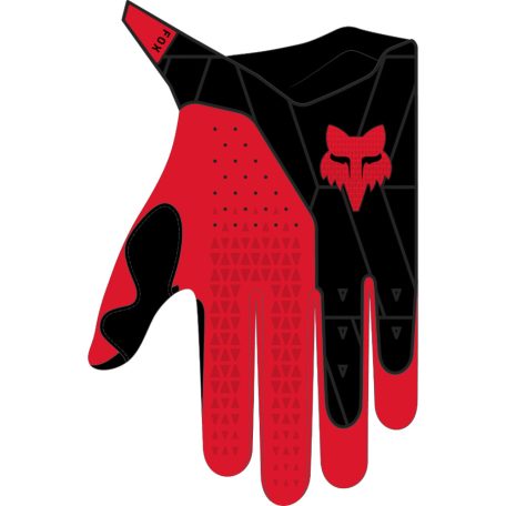 FOX Pawtector kesztyű - L, fekete/piros MX24