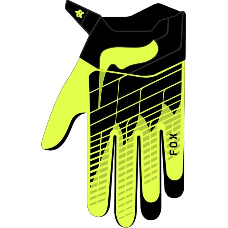 FOX 360 kesztyű - XL, Fluo Sárga MX24