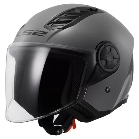 Bukósisak LS2 OF616 AIRFLOW II SOLID NARDO Szürke-06 XS